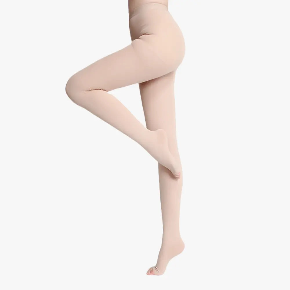 Collants de contention semi-opaques à pieds ouverts classe 2 my contention