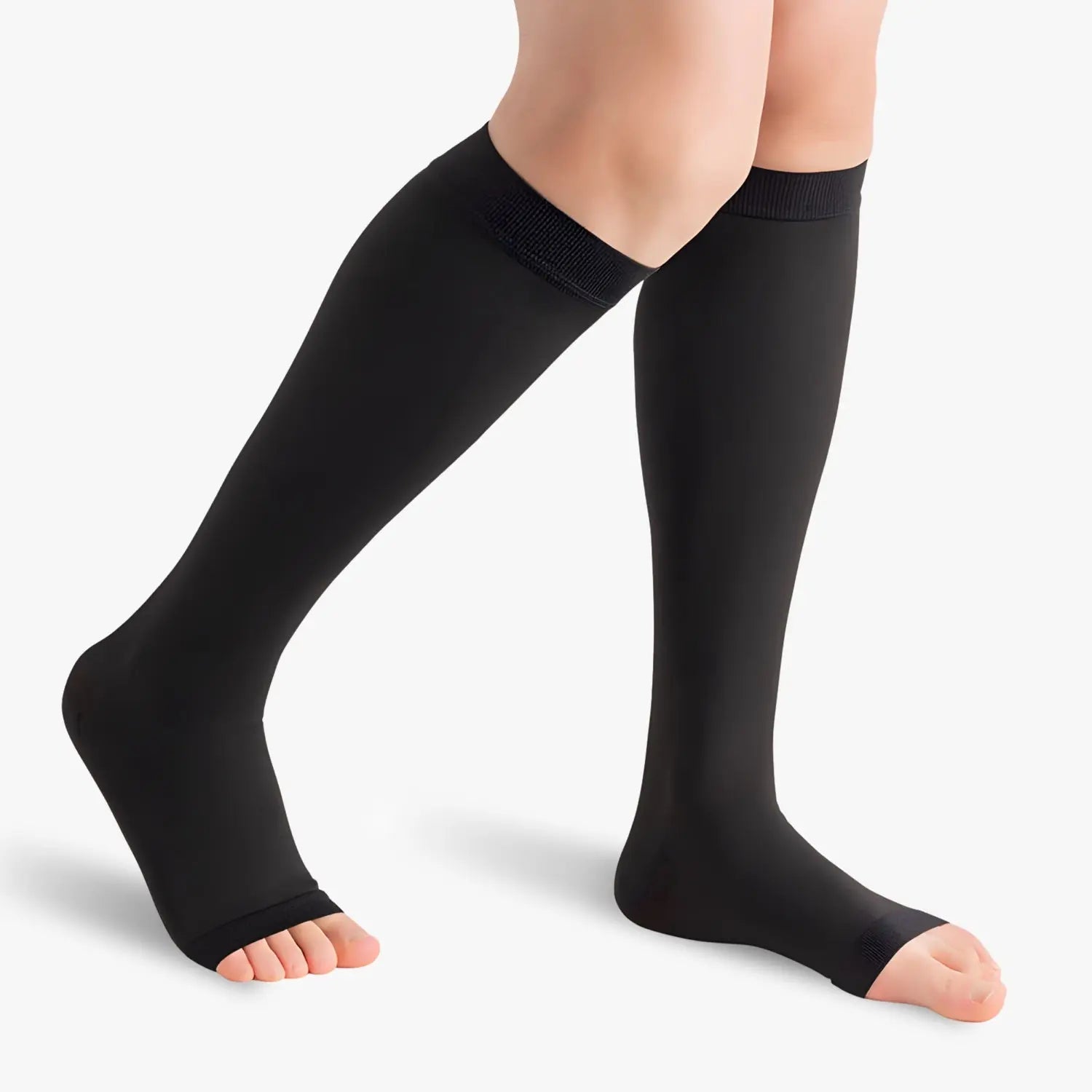 Chaussettes de contention à pieds ouverts classe 2 my contention